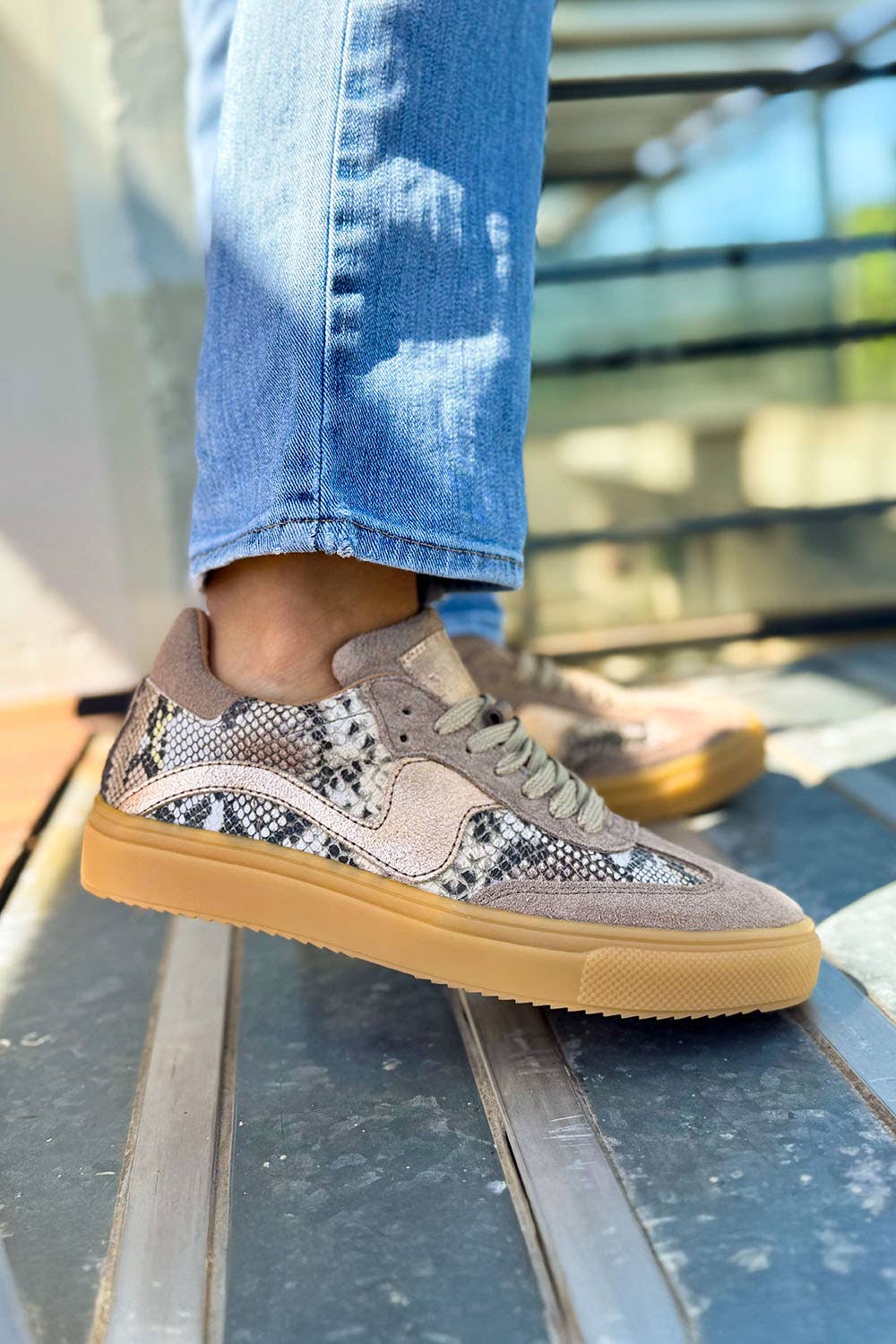 PMK SHOES – Großhandel Lifestyle-Sneaker – Damen – Novalis - Schlangennerz - Handgefertigte Sneakers aus Rindsleder4