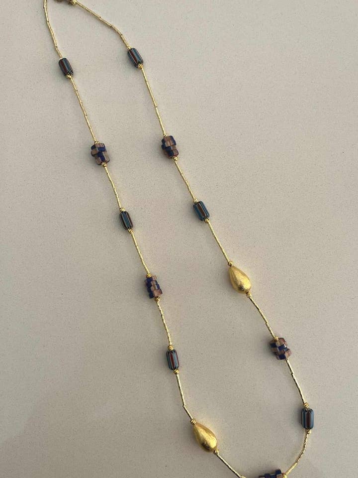 Aegean Glass Necklace – Long for wholesale by Patara Life