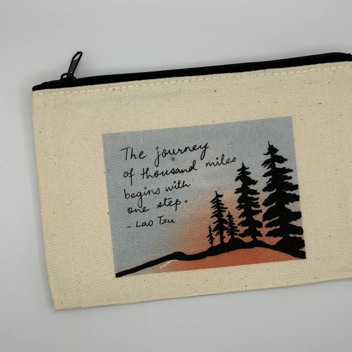 Lao Tzu Canvas Pouch for wholesale by Earthly Matters
