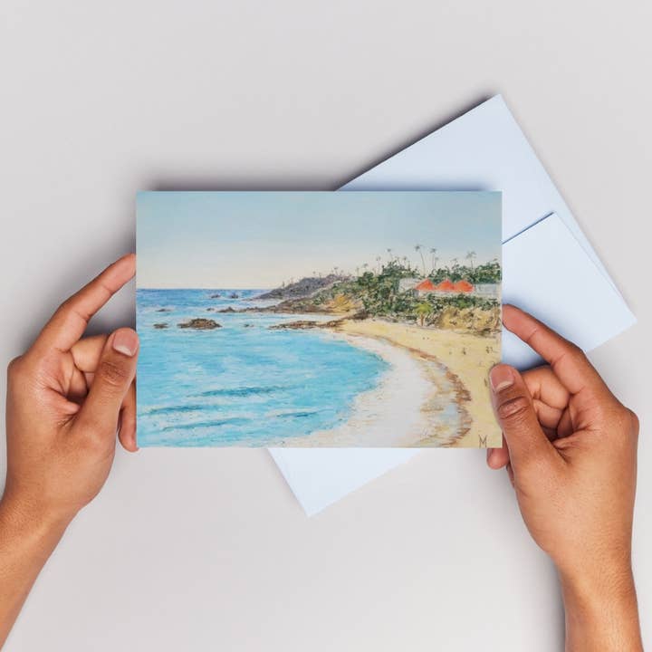 Maria Langgle - Wholesale Everyday Greeting Card - Laguna Beach Folded Greeting Card with Envelope 5x72