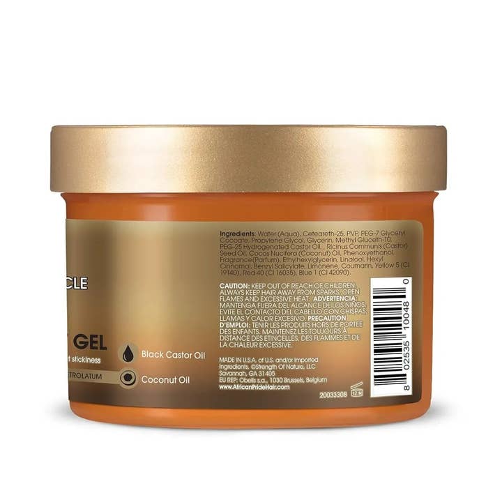Hair Konection Corporation - Wholesale Hair Styling Gel/Mousse - African Pride Black Castor Miracle Extra Hold Braid 1