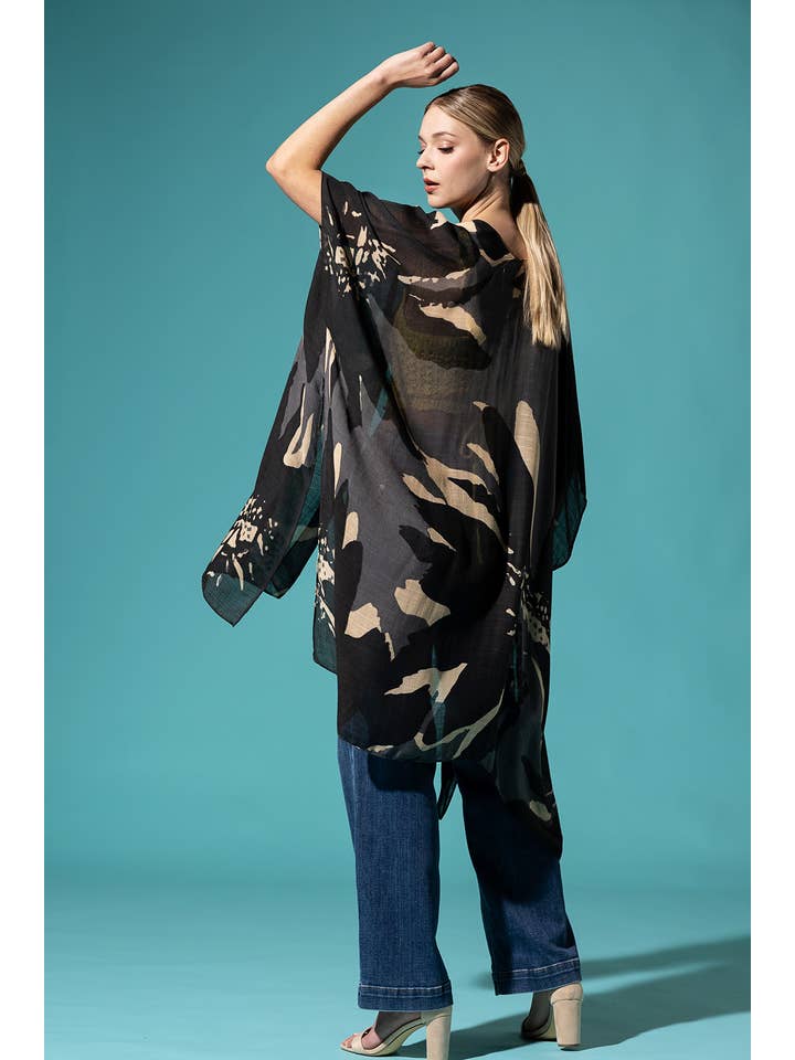 Urbanista - Vente Kimono – femme - Kimono long à imprimé floral ample27
