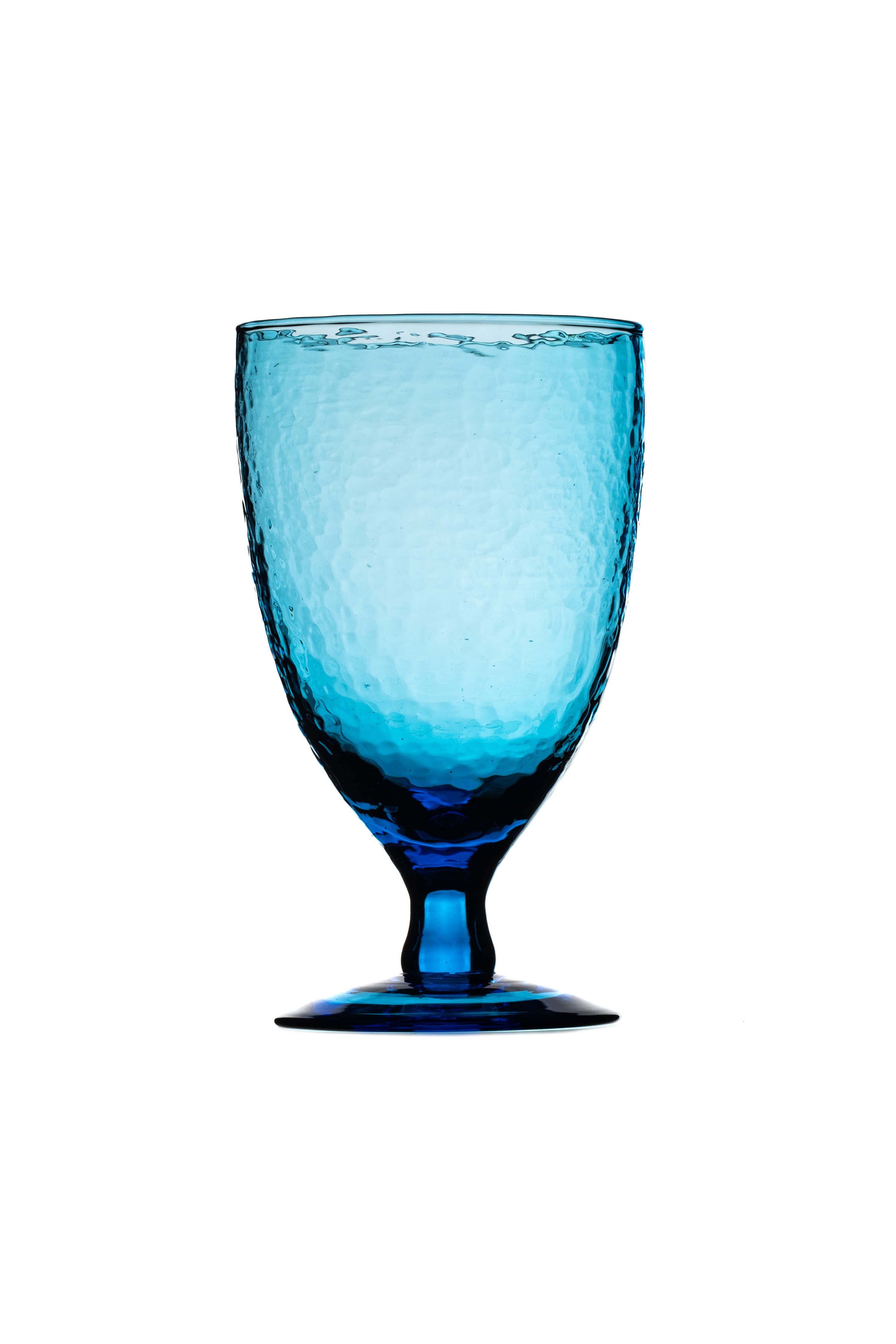 Shoeless Joe Ltd - Vente Verres à vin - Verre à vin bleu glace recyclé1