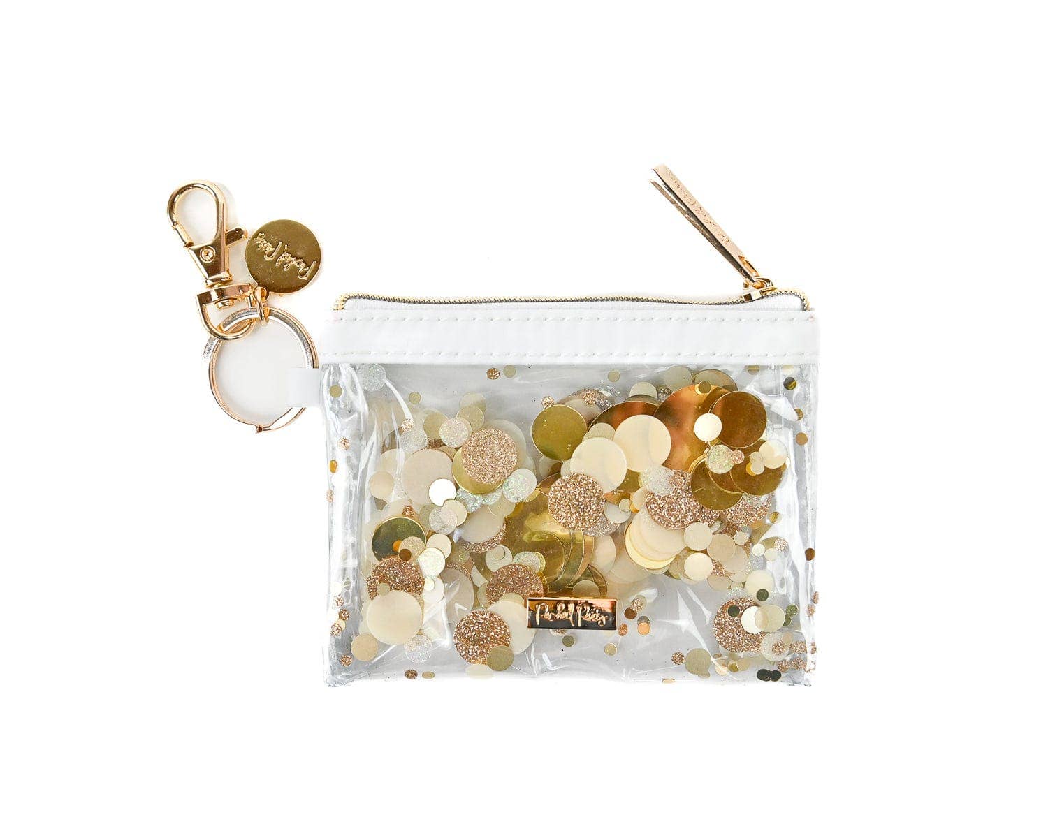 Packed Party - Wholesale Keychain - Women's - Good As Gold Confetti Mini Wallet Keychain