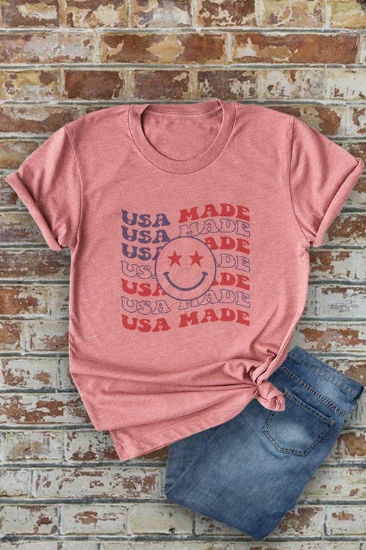 Top Avenue - Wholesale Screen Printed T-Shirt - Women's - USA Made, 4th of July, PLUS Unisex Round Neck Short Sleeve T-Shirt7