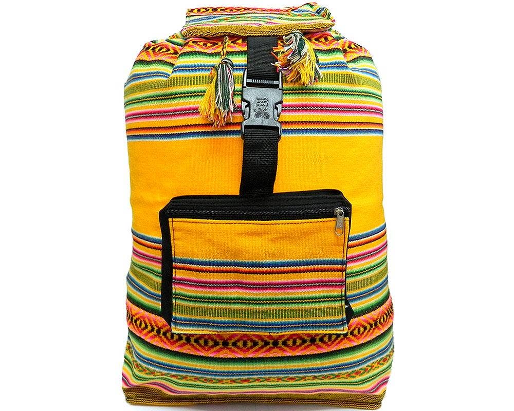 Pichincha - Wholesale Backpack - Women's - Large Tribal Striped Peruvian Backpack6