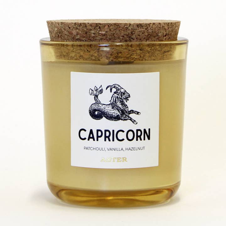 Capricorn Zodiac Candle - 8.5oz for wholesale by Aster Candle