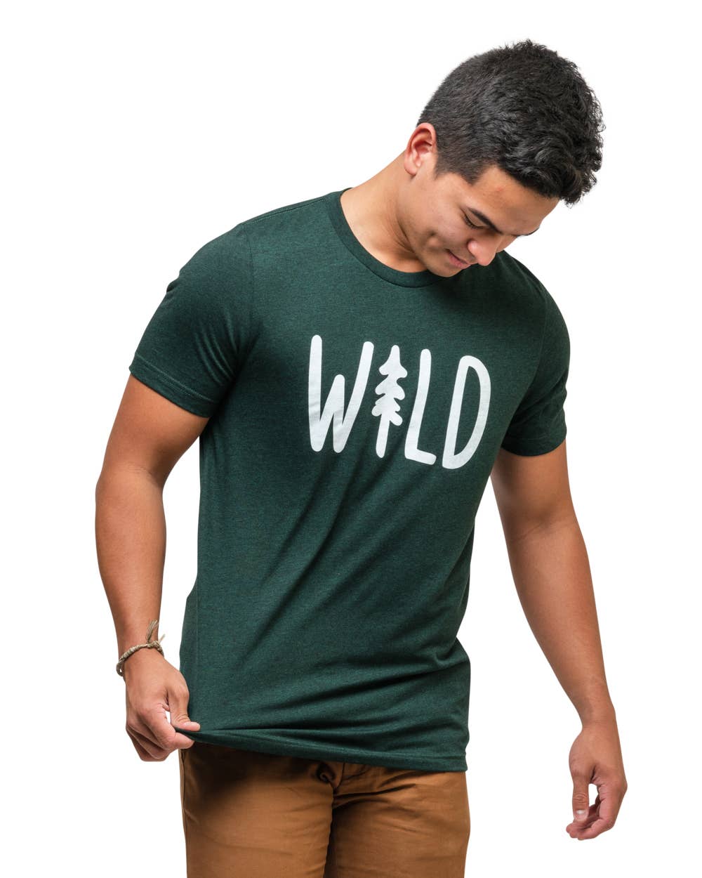 Keep Nature Wild - Wholesale Screen Printed T-Shirt - Unisex - Wild Pine Unisex Tee | Heather Forest8