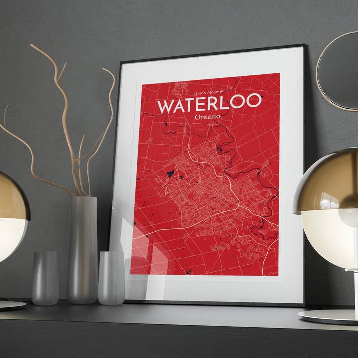 OurPoster.com - Wholesale Poster - Waterloo City Map Poster126