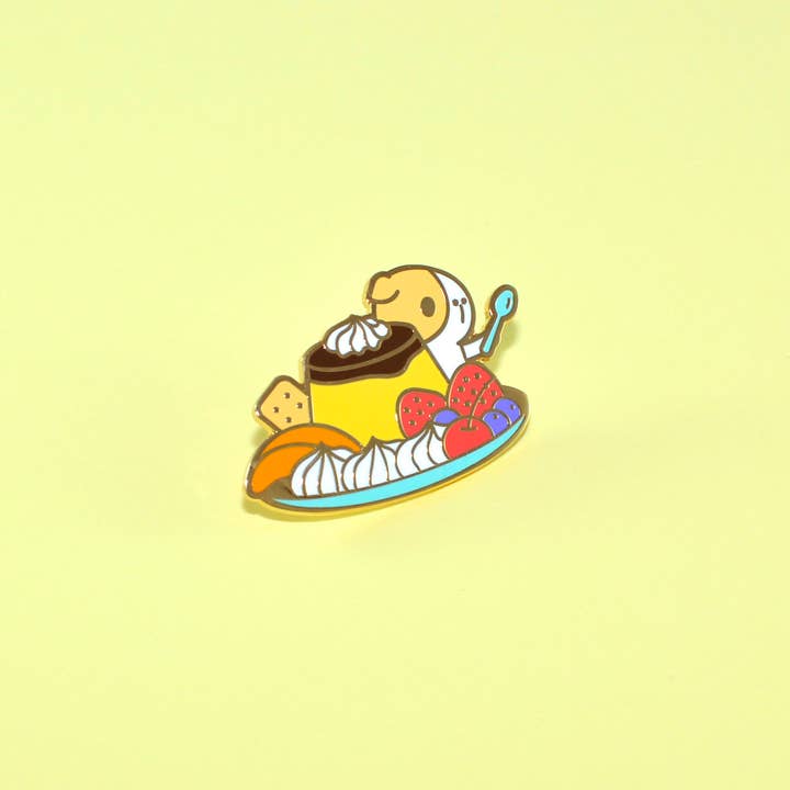 Noristudio - Wholesale Lapel Pin/Button - Bubu and Japanese Pudding Enamel Pin
