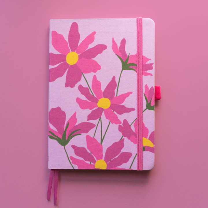 Cosmos Linen Journal | October Birth Flower for wholesale by Primary Blooms LLC