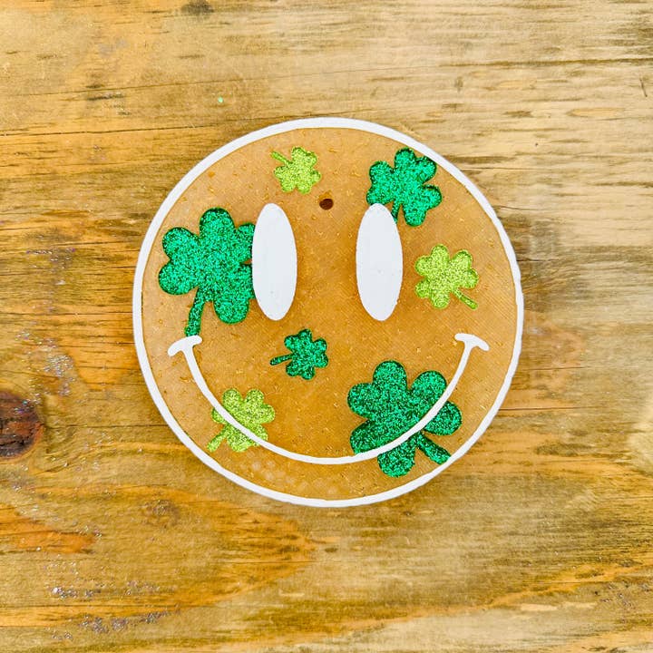 Ambientador de Carro com Trevo e Cara Feliz do Dia de São Patrício por atacado de Southern Creek Wholesale