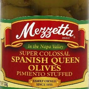 Hudson Meat Company - Wholesale Olives - OLIVES SPANISH QUEEN COLSL PIM - G L MEZZETTA