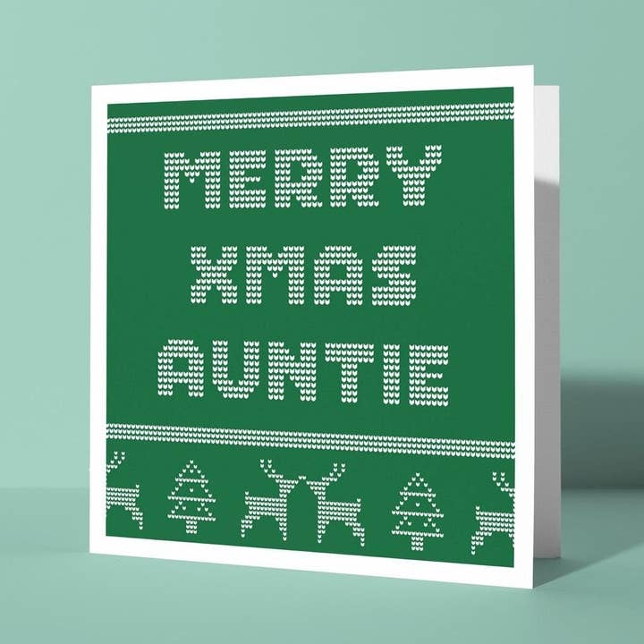 Joyeux Noël Tata - Carte de Noël pour Tata pour la vente par Peacock Printing