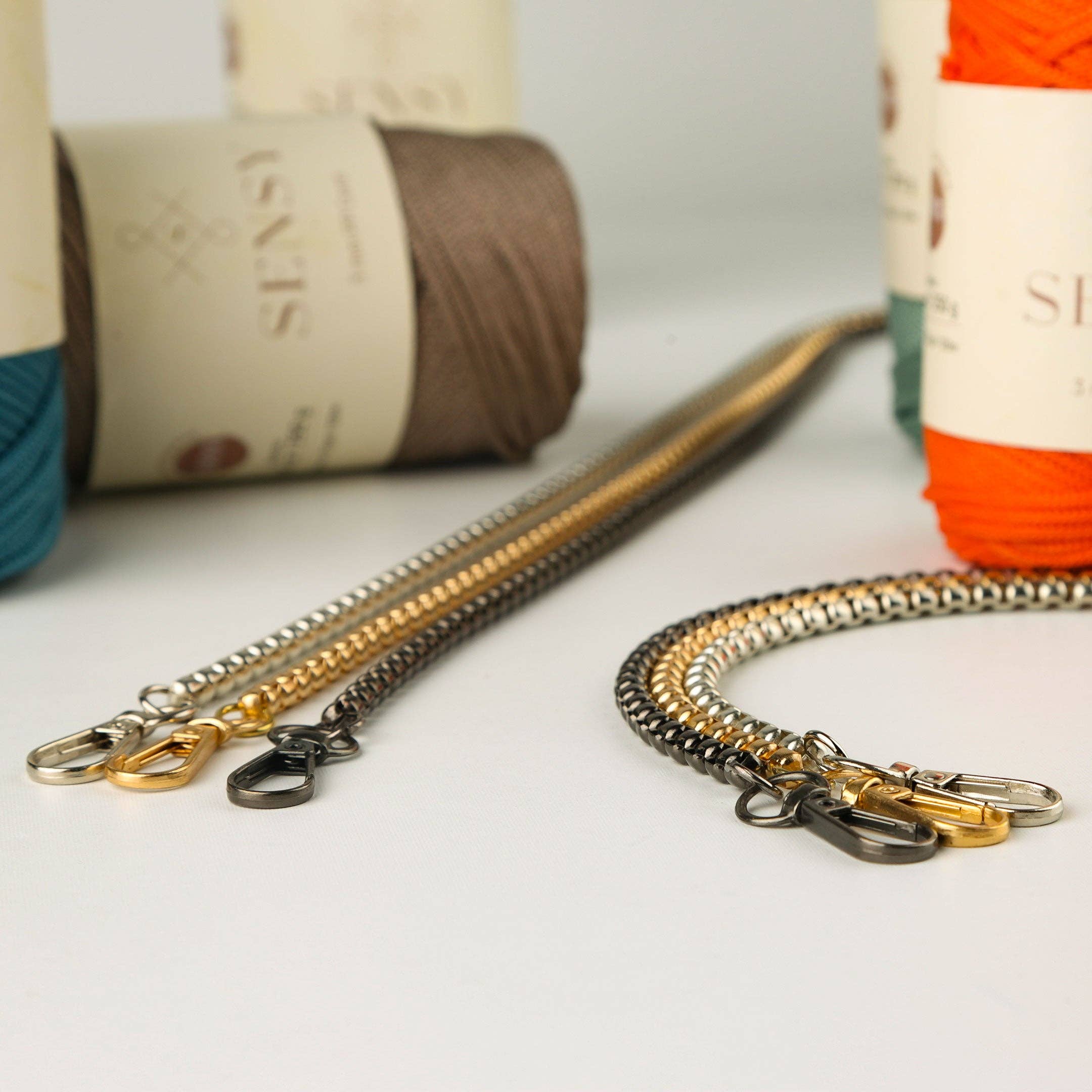 Sensy – Engroshandel Taskerem - Unisex – Metal kæderem - kasseformet7