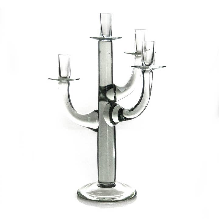 Handgeblasener Kandelaberbaum mit 4 Ästen für den Großhandel von Maisie Grace Designs