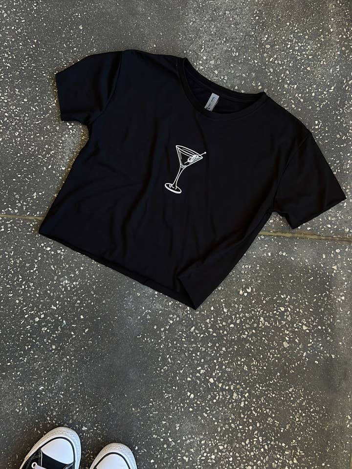 SHOP GASCO – wholesale Blouse – Women’s – Yin Yang Martini Crop Top1