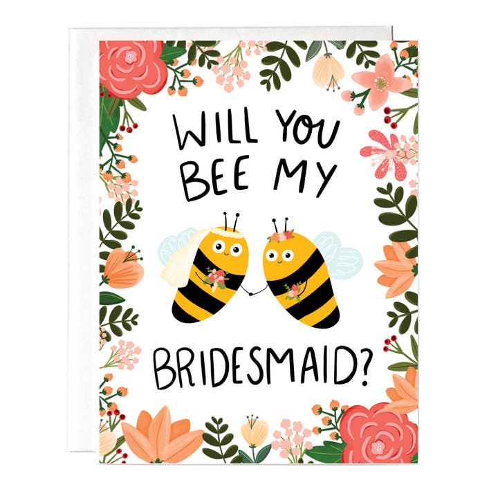 Cartão de proposta de dama de honra por atacado de Fox Card Co