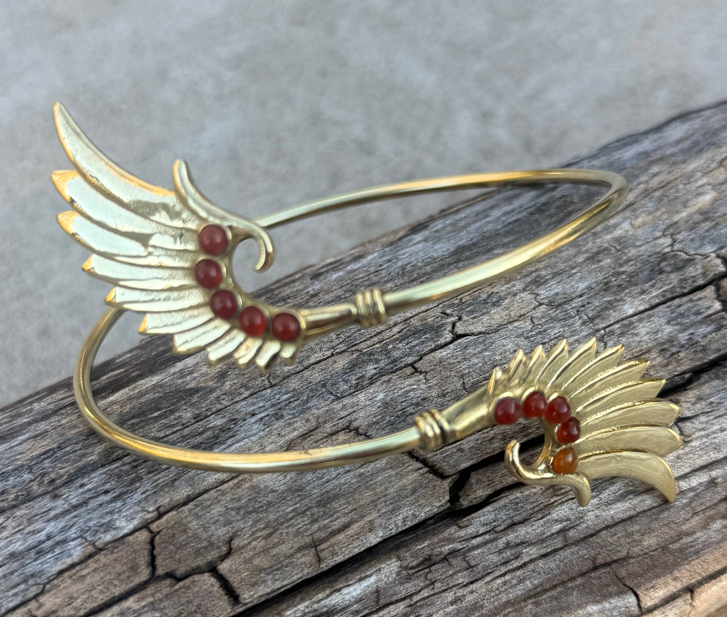 Lungta Imports - Wholesale Cuff Bracelet - Arm Cuff Bracelet Armlet Armband With Stones Angel Wings13