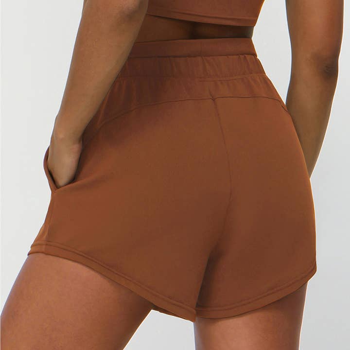 Sodalemon - Wholesale Athletic Shorts - Women's - Sport Fitness Drawstring Side Pocket Athletic Shorts9