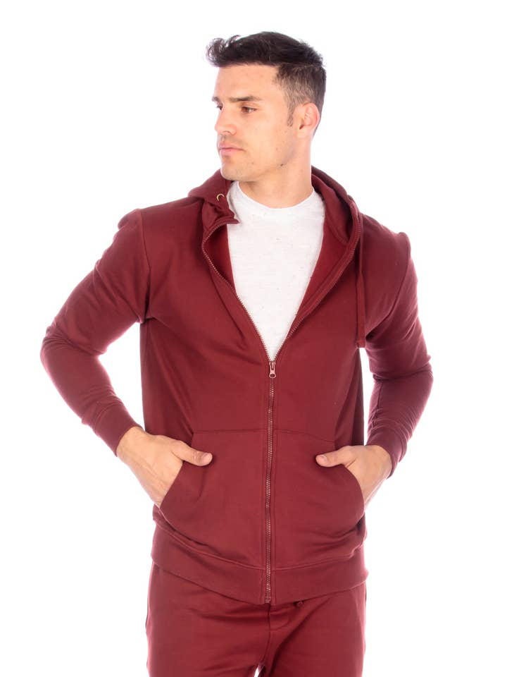 Hawk's Bay - Wholesale Hoodie - Men's - FLEECE ZIPPER HOODIE -