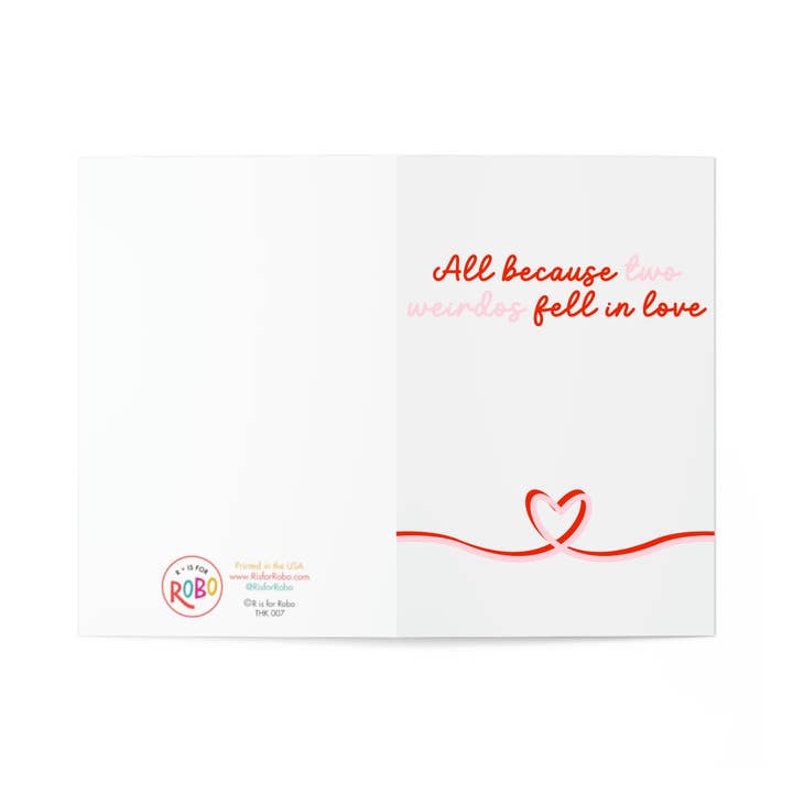 R is for Robo - Wholesale Anniversary Card - Funny Valentines Day Card Wedding Card Anniversary Gifts2