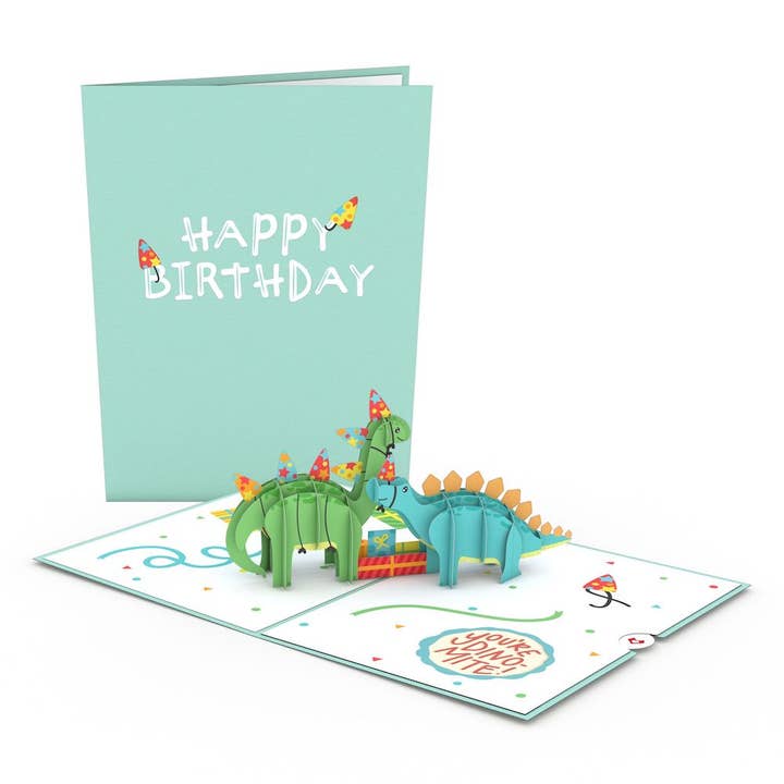 Lovepop Cards - Wholesale Birthday Card - Birthday Dinosaurs 5''x7'' Card, Birthday Cards