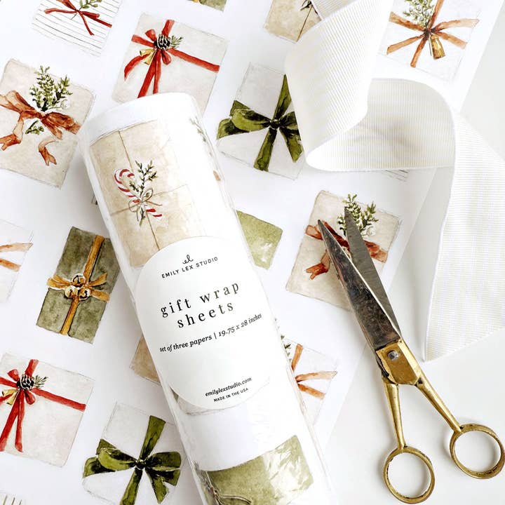 christmas gifts gift wrapping paper for wholesale by emily lex studio