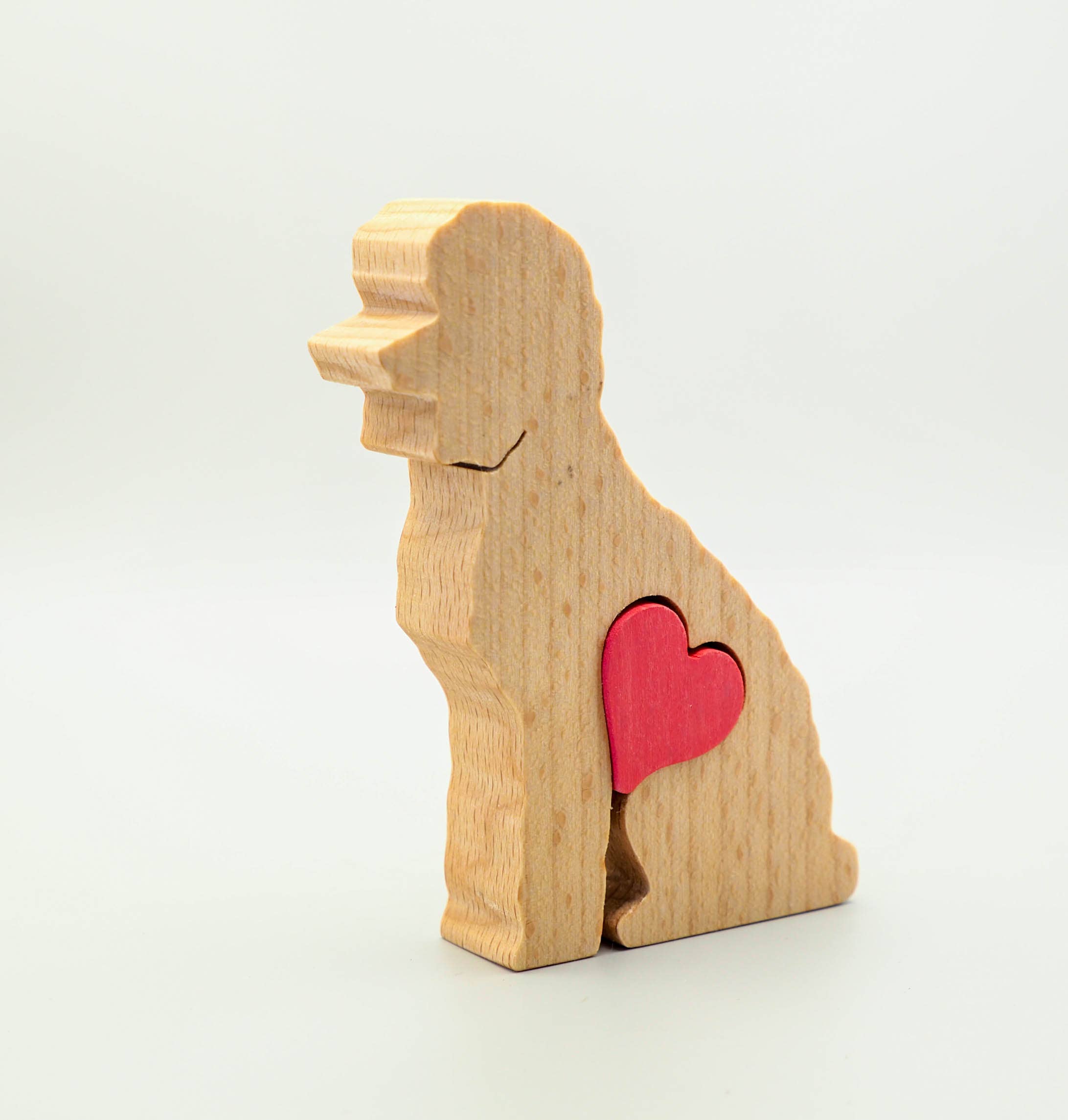 Wood Metamorphosis - Wholesale Decorative Figurine - Poodle - Little Wooden Dog Decorative Figurine Keepsake1