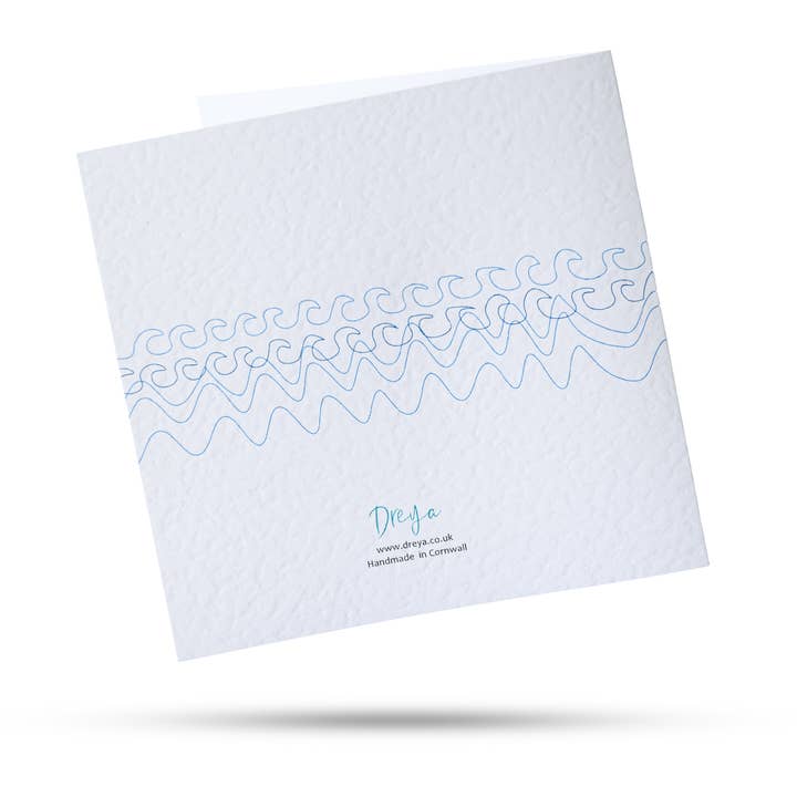 Dreya Glass - Wholesale Everyday Greeting Card - A Little Wave - Greeting Card With Fused Glass Gift1