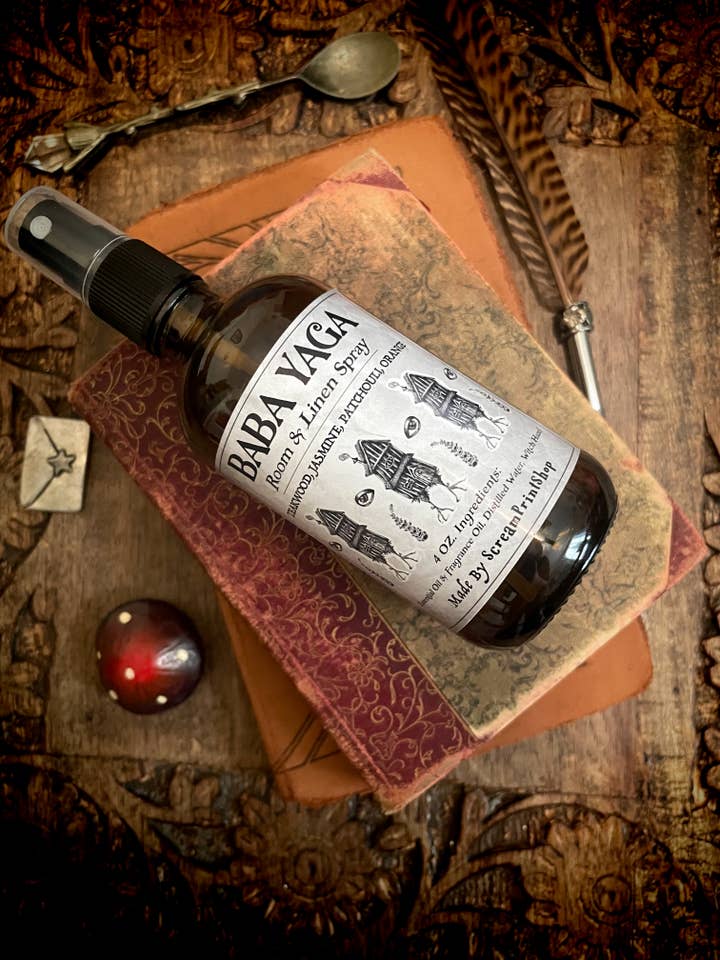 Baba Yaga Room Linen Spray | 4oz | Witchy for wholesale by ScreamPrintShop