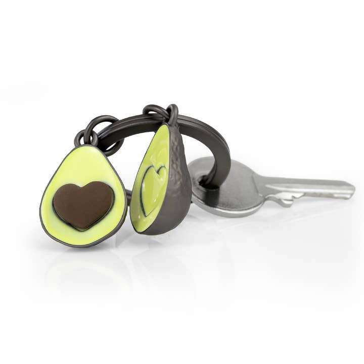 Oli Olsen - Wholesale Keychain - Unisex - Metalmorphose Green Avocado With Heart Seed Keyring2
