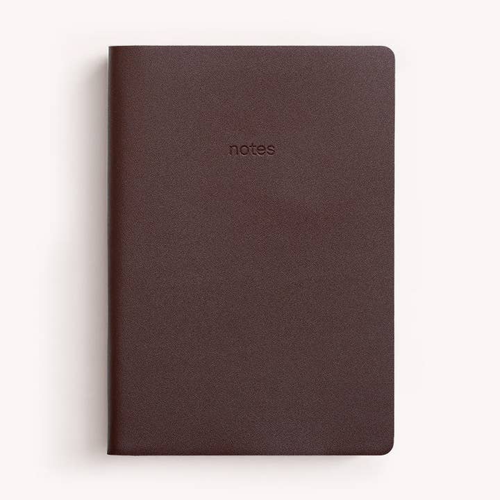 A5 Vegan Leather Notebook - Chocolate for wholesale by Gry Mattr by Joe Mimran