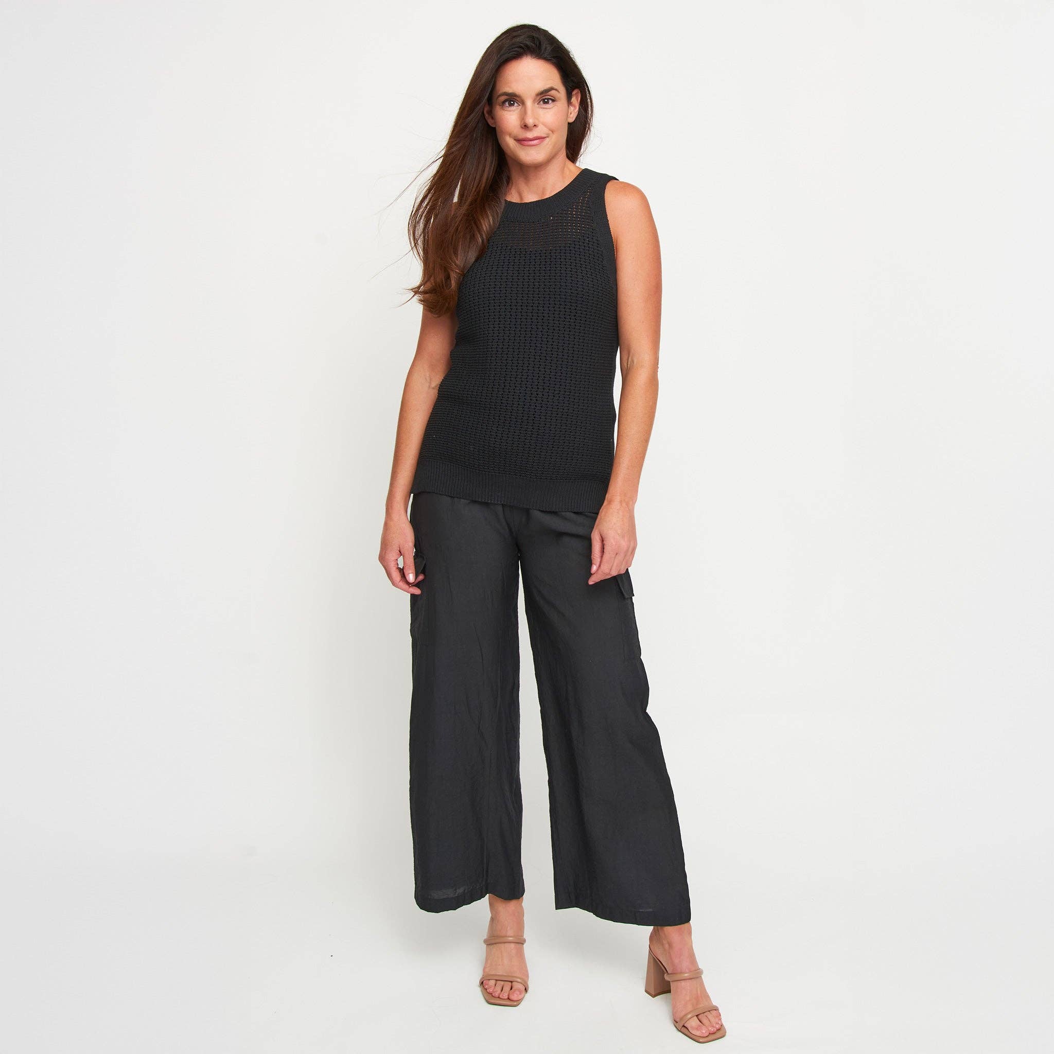 Elsie & Zoey - Wholesale Knit Top - Women's - Tank Top Mira Cotton Sleeveless Sweater Knit Top12