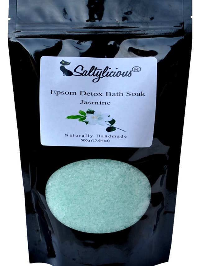 Jasmine Epsom Bath & Foot Soak 500 Gram for wholesale by Naturally Pure Aromas
