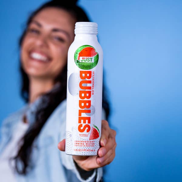 JUST Goods - Wholesale Sparkling Water - Watermelon Bubbles-- 16 fl oz | 24 Pack2