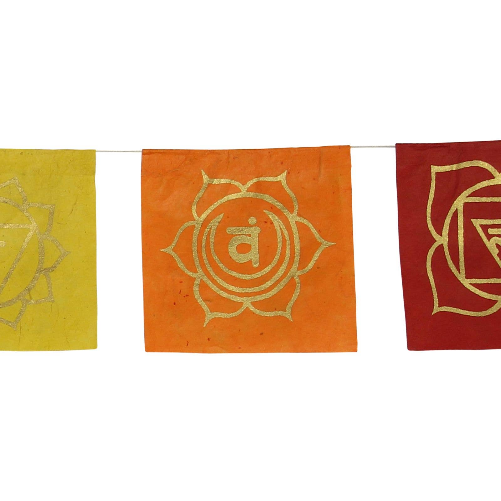 Tribal Trade GmbH - Wholesale Prayer Flag - Prayer flag seven chakras colorful 10.5x10.5cm6