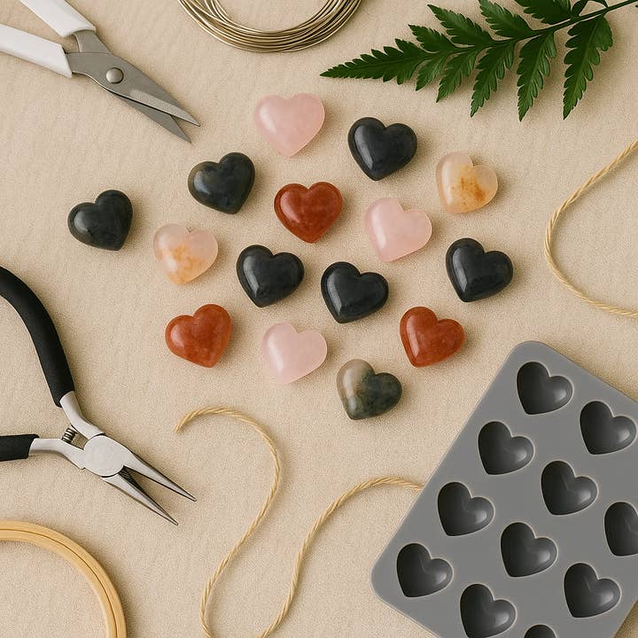 Kreateur Miami - Wholesale Spiritual Stone/Crystal - 5 KG Lot – Mixed Mini Crystal Hearts2