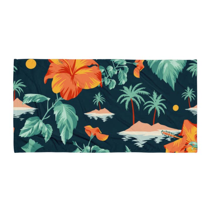Toalha de Praia Aloha Island por atacado de Tropical Seas Clothing