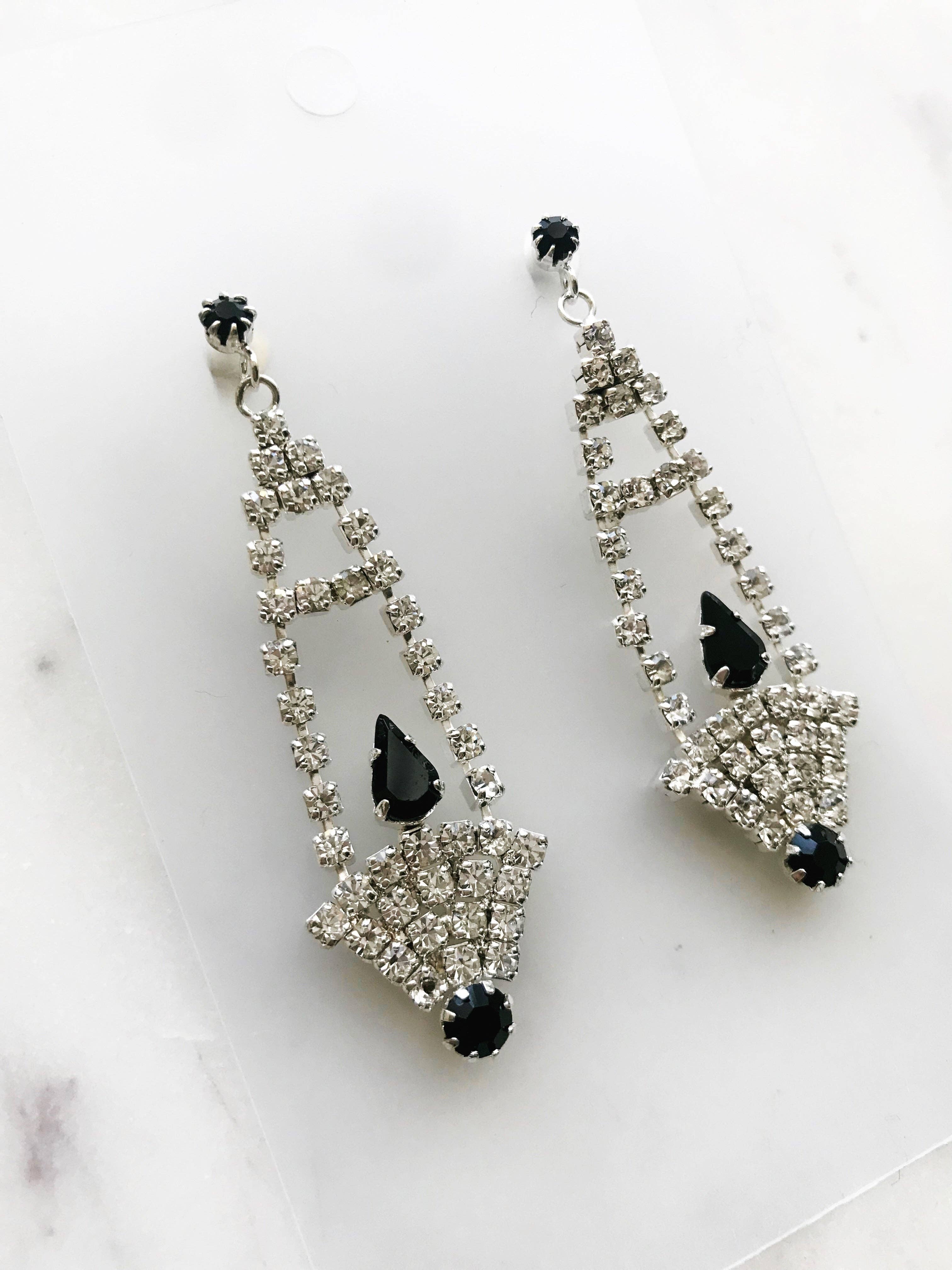 Carmen Miller Jewellery – Brincos de argola por atacado – Brincos Vintage Diamante Crystal Art Deco2