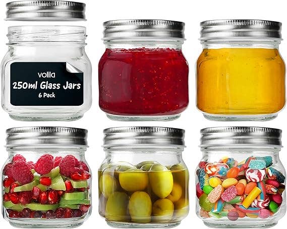 Jara Trading - Vente Pots - Pots de confiture avec couvercles - Pots de confiture hexagonaux ou ronds avec couvercles4