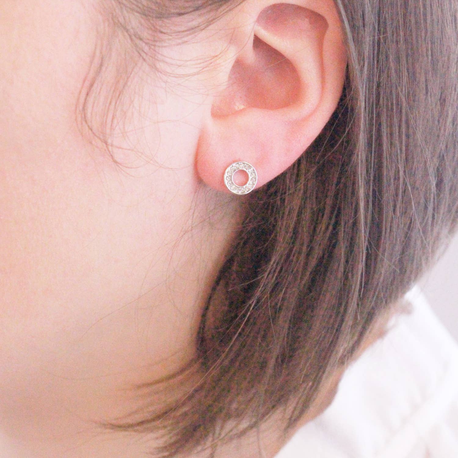 CARALI / MYC Paris – wholesale Stud/post earrings – Ophir Earrings - Silver and Crystal1