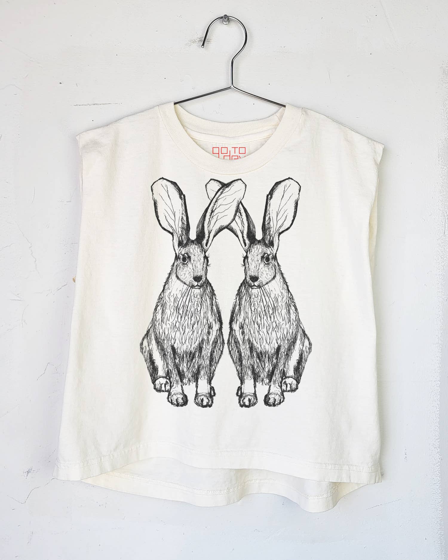 Go To Devil - Wholesale Screen Printed T-Shirt - Women's - Hares Women's Heavyweight Muscle Tee0