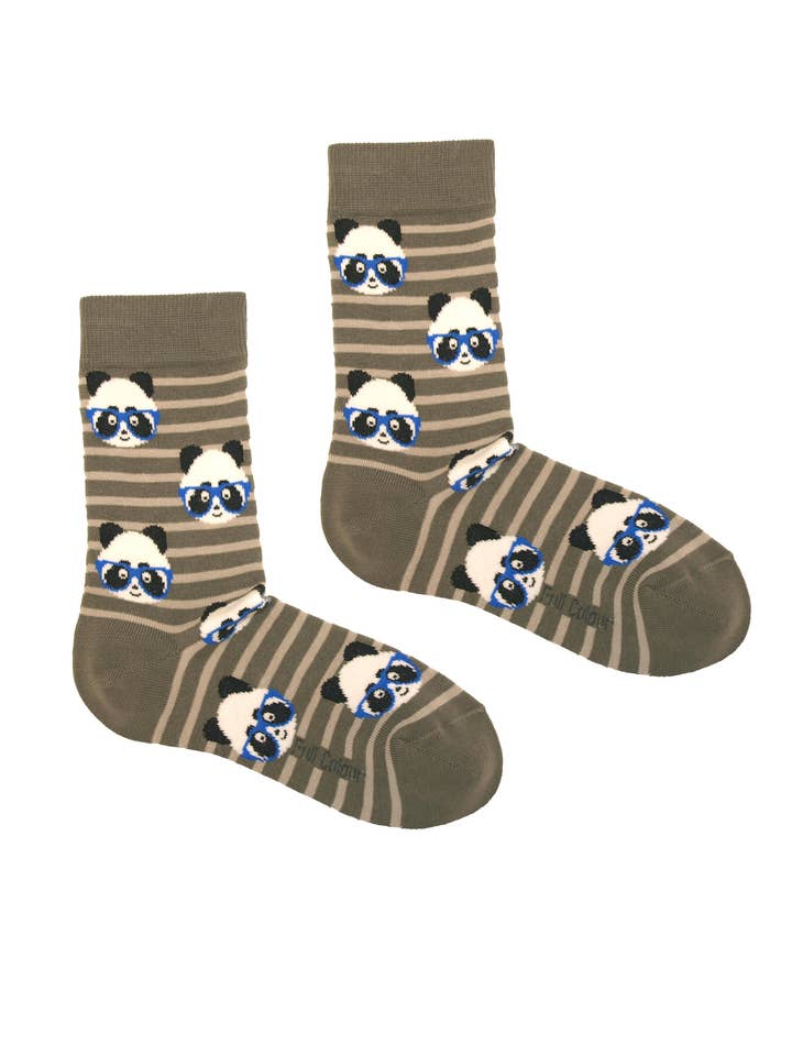 GREY GRAY PANDA SOCK for wholesale on Faire0