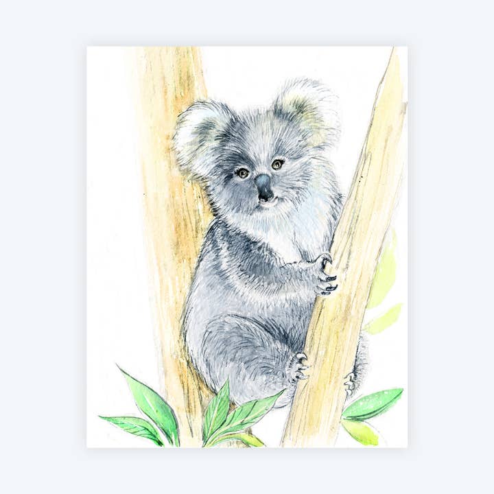 Impression d'art de bébé Koala pour la vente par Elena Markelova Arts