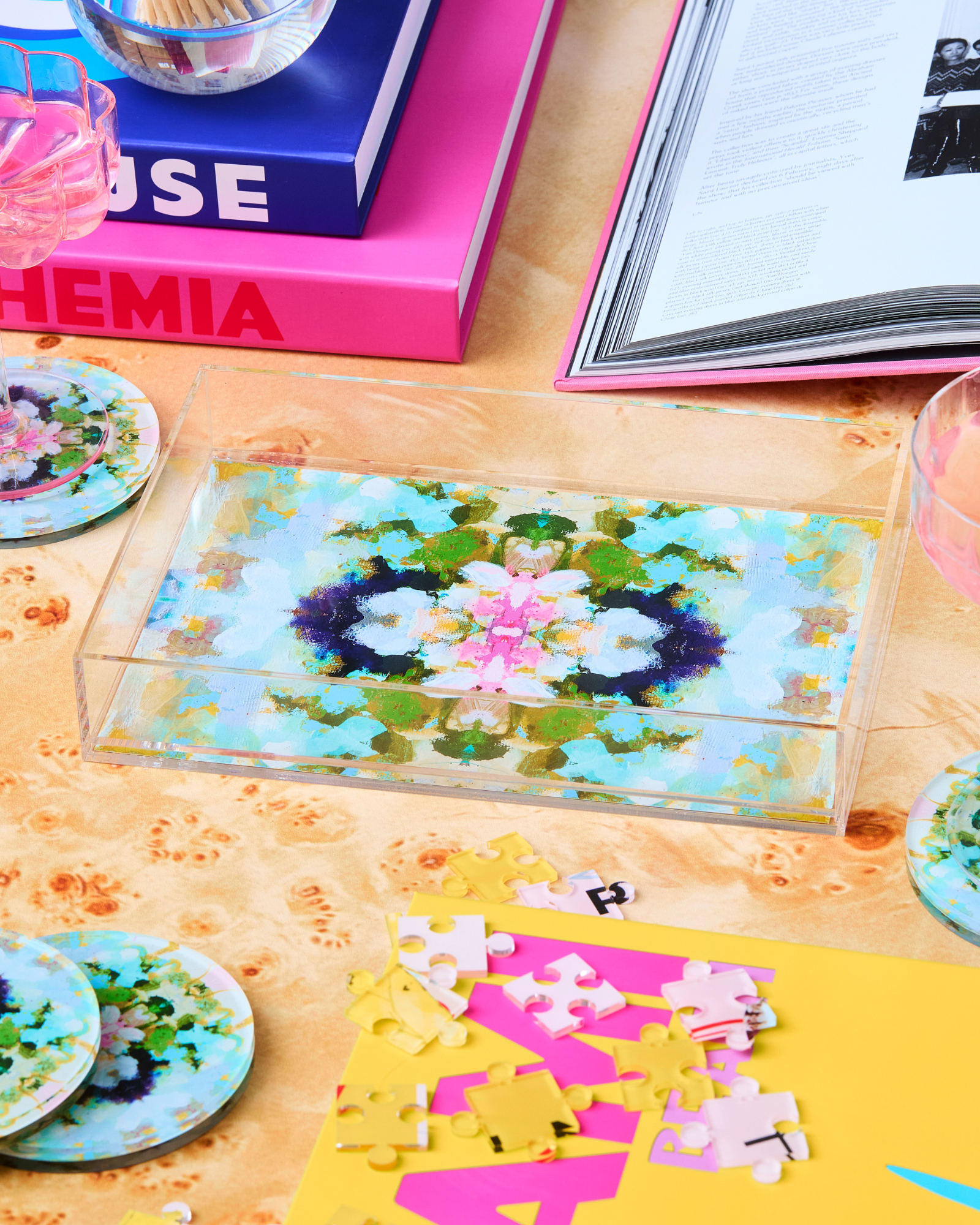 Tart By Taylor - Wholesale Decorative Tray - Nantucket Bloom Small Tray | Laura Park Designs x Tart 1