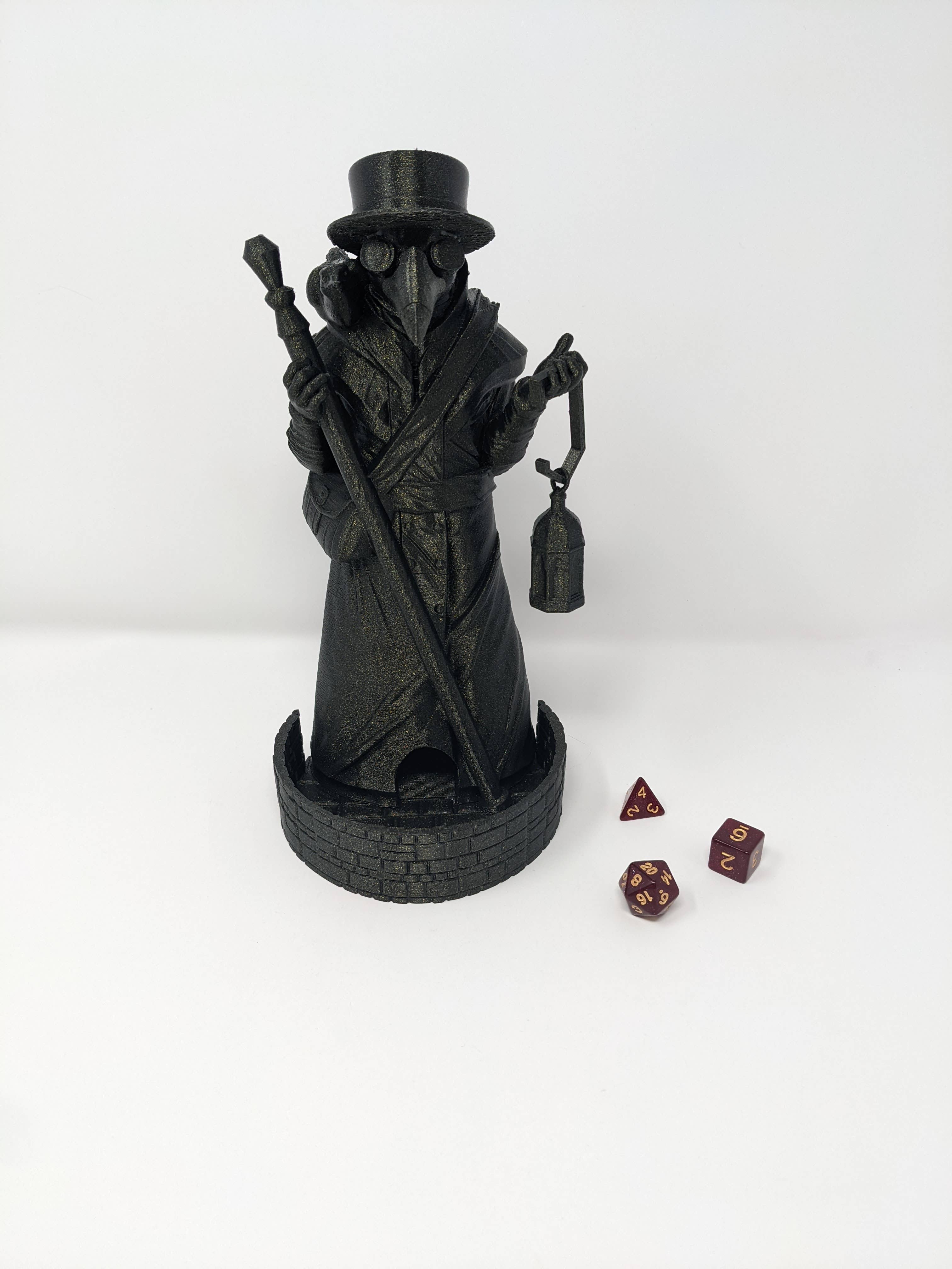 Giant Turtle Creations - Wholesale Dice - Plague Doctor Dice Tower - Dice Roller1
