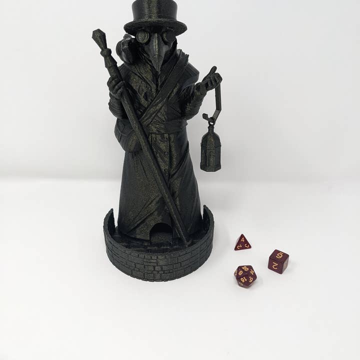 Giant Turtle Creations - Wholesale Dice - Plague Doctor Dice Tower - Dice Roller1