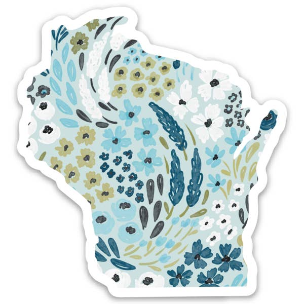 Elyse Breanne Design - Wholesale Sticker - Wisconsin 3x3in. State Sticker5