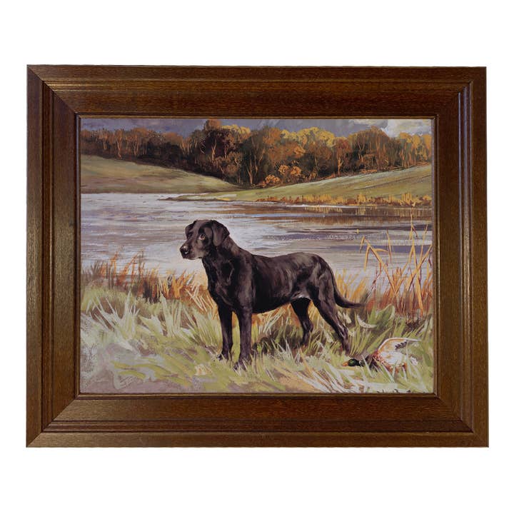 Madison Bay Co. - Historical Home Decor Reproductions - Wholesale Art Print - Labrador Retriever with Duck Framed Painting Print on Canvas20